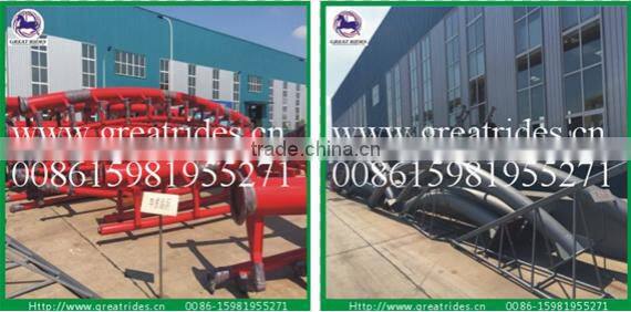 suspended roller coaster for theme park