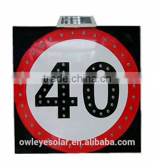 Road marking traffic signs,solar led traffic speed limit sign