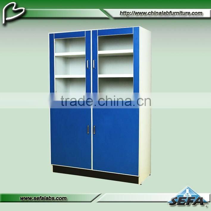 Hot Sale Lab Equipment Tall Wooden Storage Cabinet