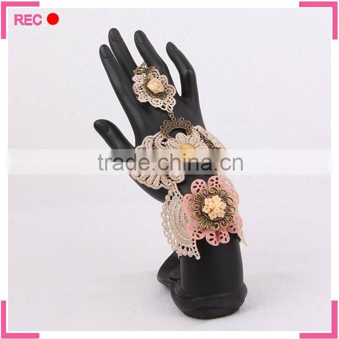 Girls fancy bracelets with flower decoration, for party teen girl bracelets