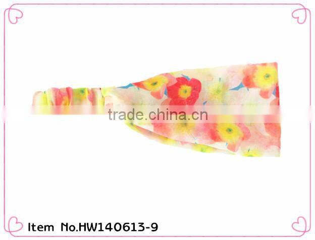 2014 hot sale cheap custom printed elastic headbands