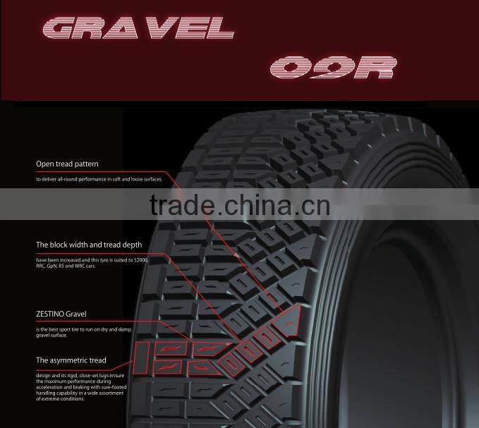Best Gravel Rally Tyre 195/65R15 Zestino Brand Tire Soft Medium Hard of Compound