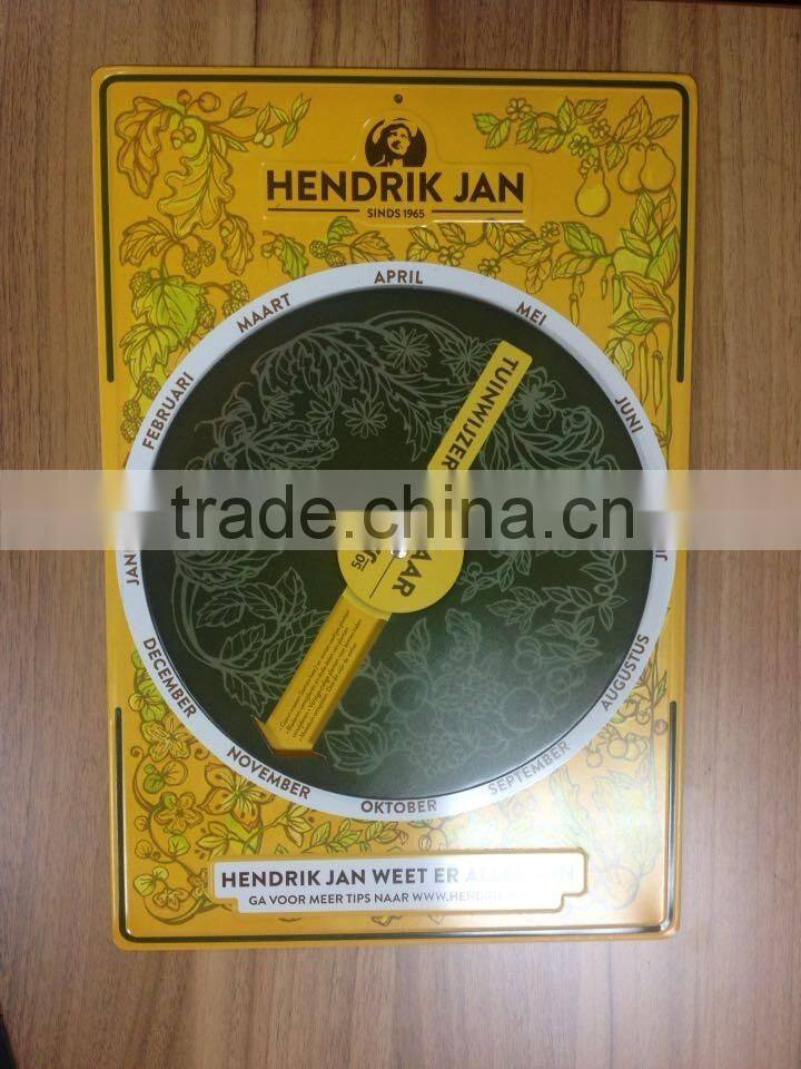 metal license embossed sign board