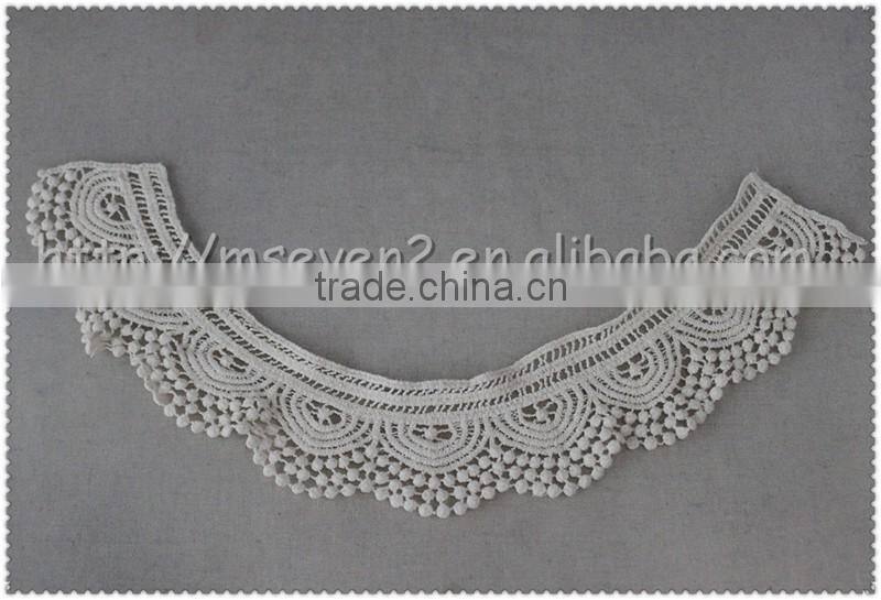 Lace Product Type scallop shaped cotton necklace, cotton crochet lace collar