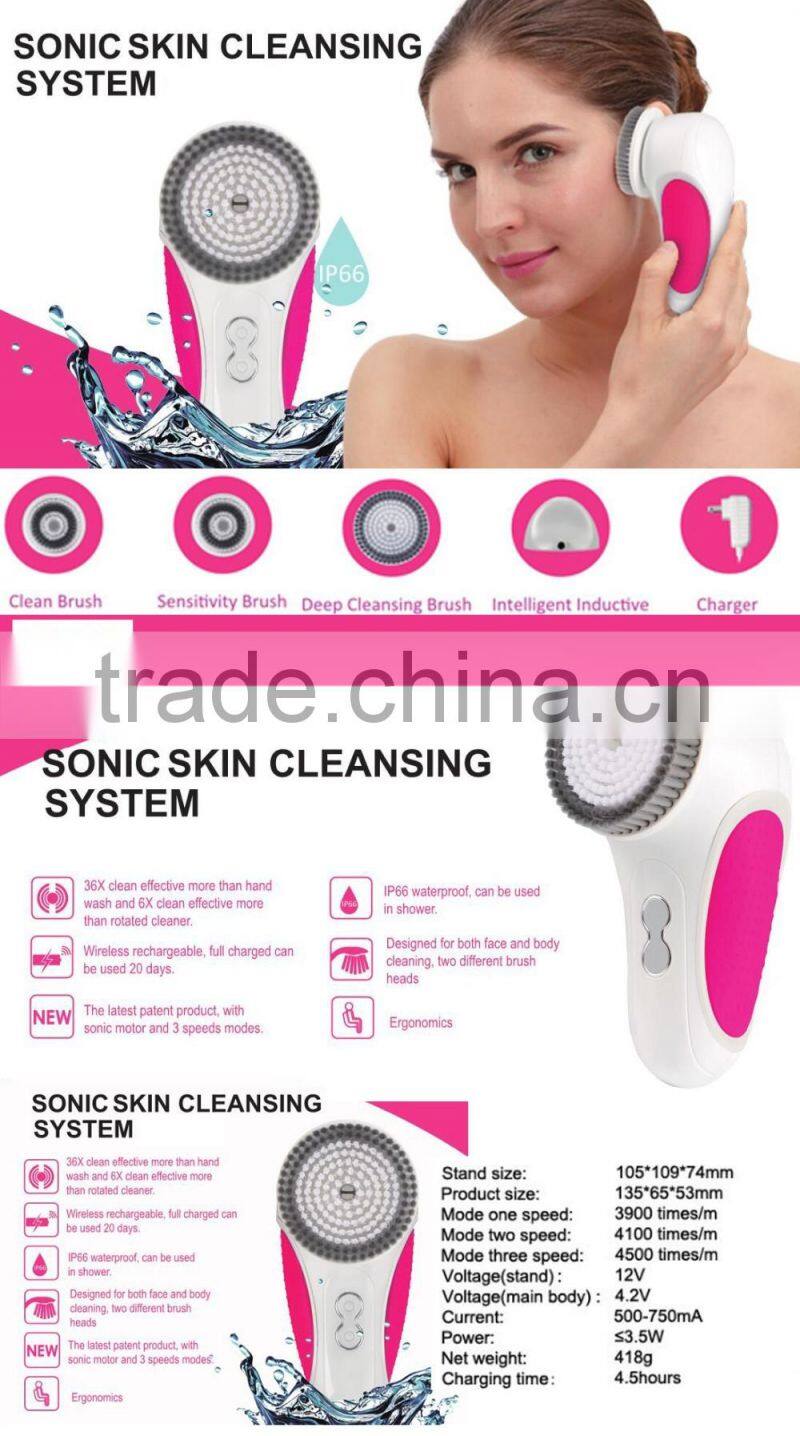 2016 home using facial cleansing fan brush