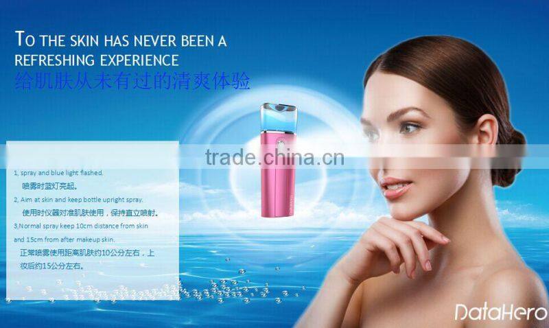 datahero DHS2 Summer Use Cool Oil Control Rechargeable Facial Spray Nano Mister Sprayer