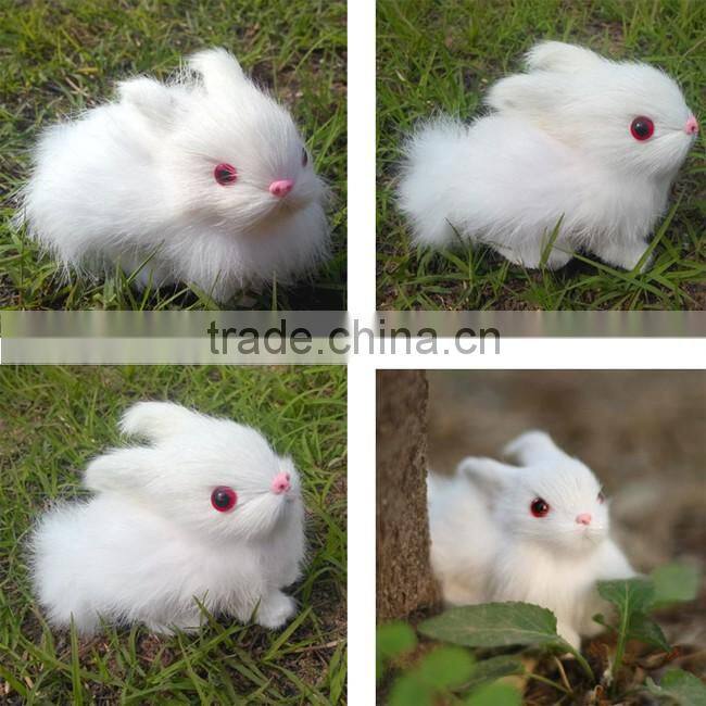 handmade real like miniature real fur animal long ears bunny toys