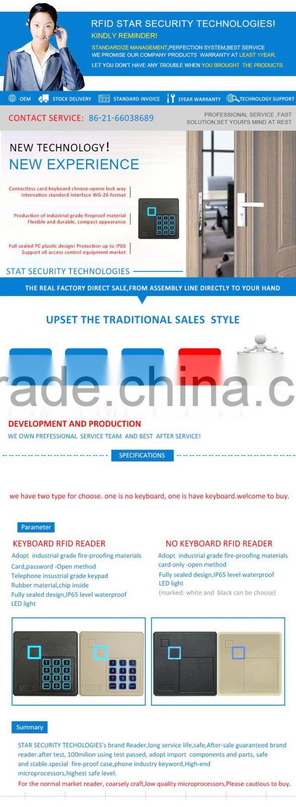 Proximity RFID Card Keypad ID Reader