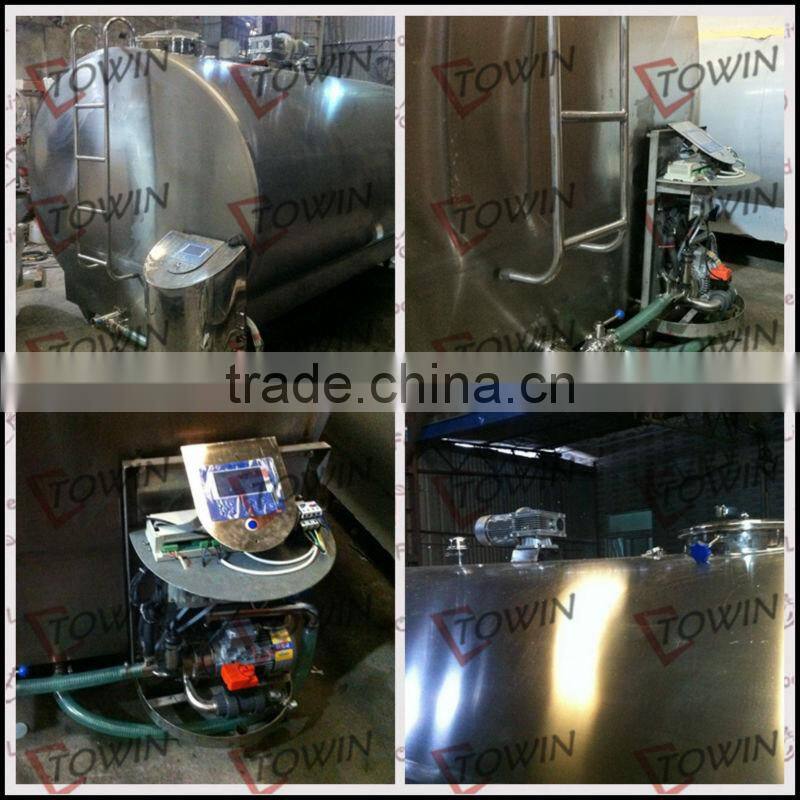 2000L Stainless Steel Milk refrigeration Tanks