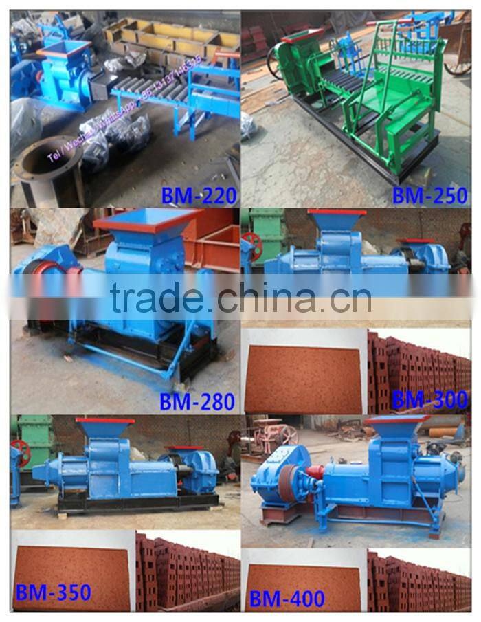 Manual red clay brick making machine for sale price with diesel engine powered