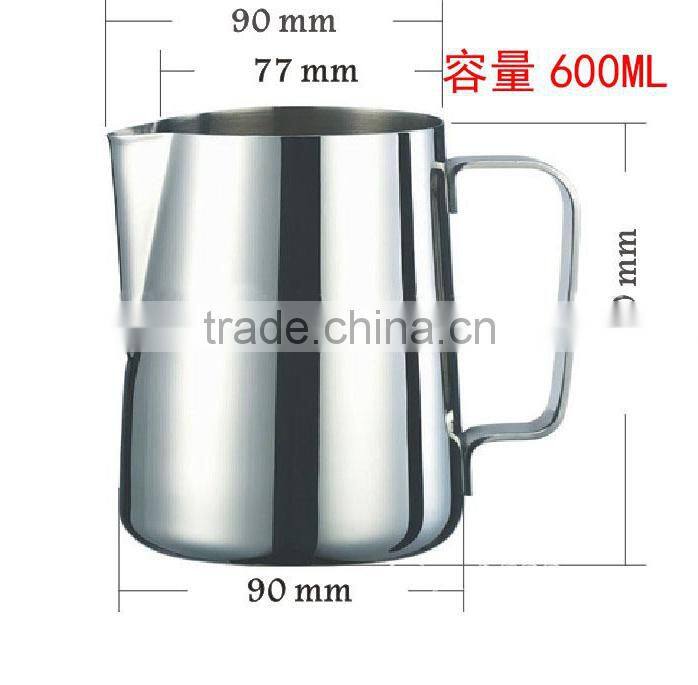 intensification European style stainless steel milk frothing pitcher