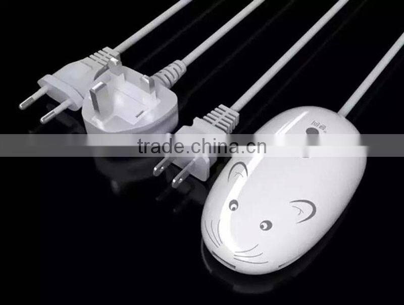 The mouse shape fashional 3 USB charger ports socket