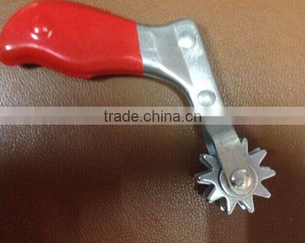 bonnet cleaning tools , grinding wheel knife,body is CRS ( Cold Rolled Steel ) with zinc coating ,the red part is made of PVC