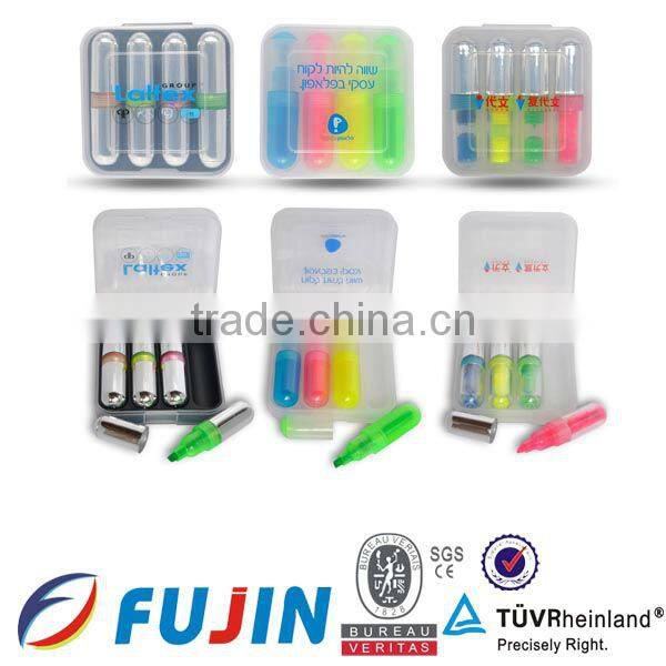 highlighter color marker mini promotional color pencil set