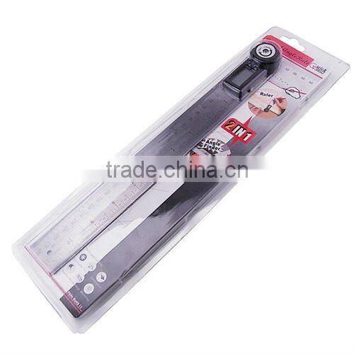 360 degree 600mm + Stable Locking Function/ Portable Stainless Steel 2-in-1 Digital Angle Finder Meter Protractor Ruler