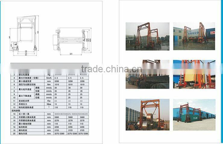 30-40 ton mobile container mast lift crane for seaport transportation