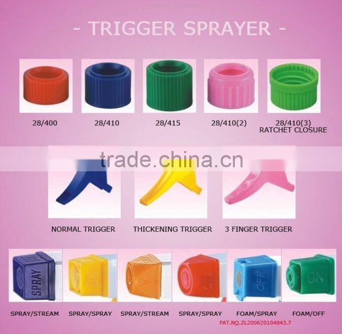 Good quality Trigger Sprayer JH-01S-2, with closure 28/400, 28/410, 28/415