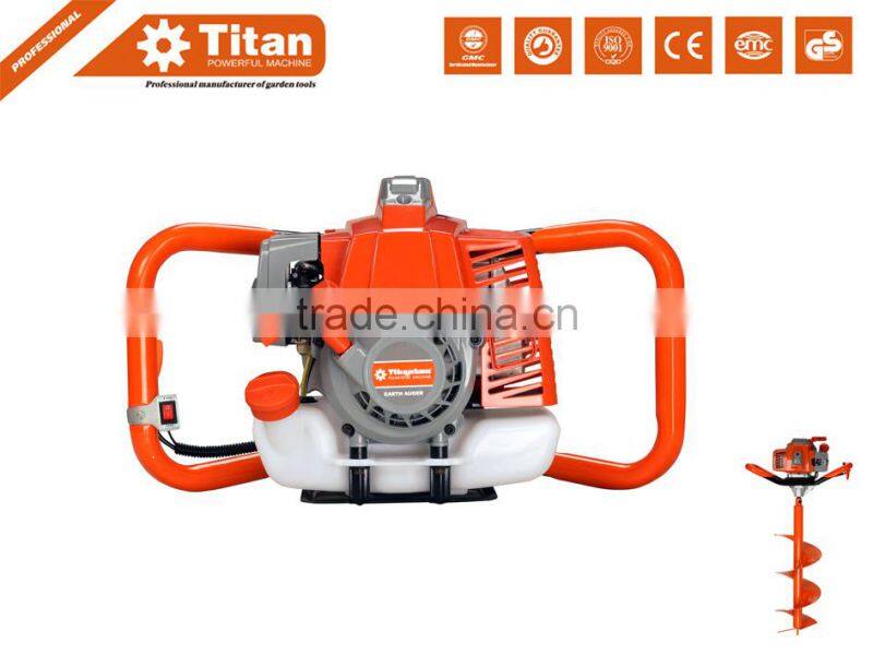 Powered earth auger, 63.3cc earth auger,3 drills, extension pole, CE, MD,GS certificates