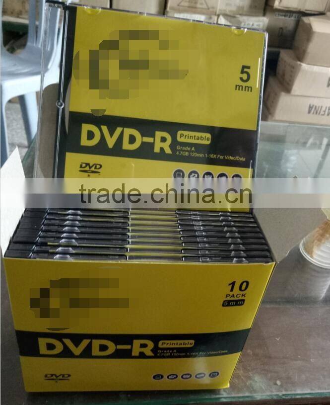 DVDR Recordable blank discs 4.7GB DVD Disc