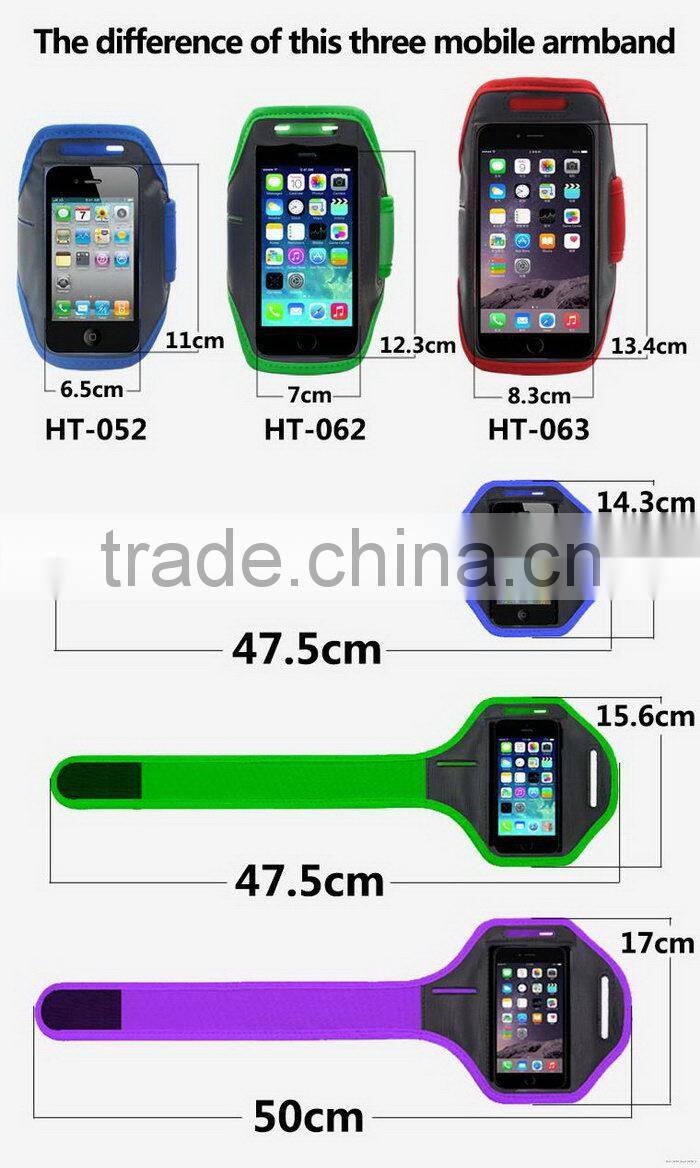 Sports Running Jogging Reflective Armband LED for Phone Armband With Free Sample