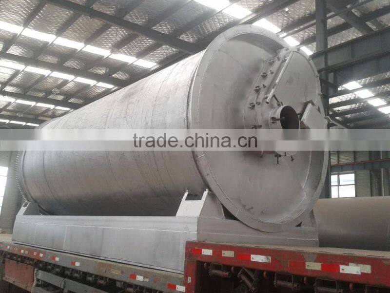High quality Waste tire recycling machine to oil by pyrolysis way with CE for Europ Market