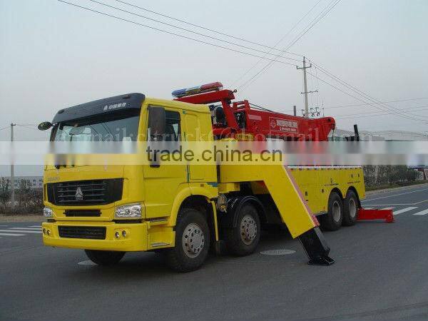 8*4 SINOTRUK HOWO Heavy Duty Road Recovery Truck 30ton
