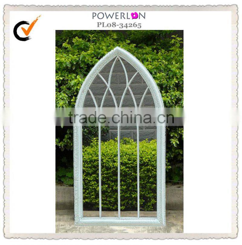 2015 vintage outdoor decorative iron mirror wall