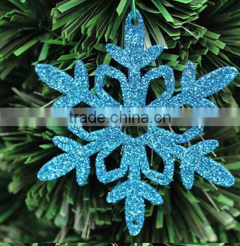 15051801 Hot Sale plastic christmas plastic glitter snowflake
