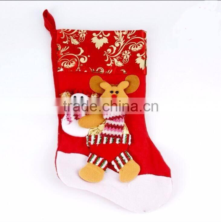 Stocking Gift Bags Christmas Hanging Decorative Ornaments, Santa Claus Cand Bags For Decoration
