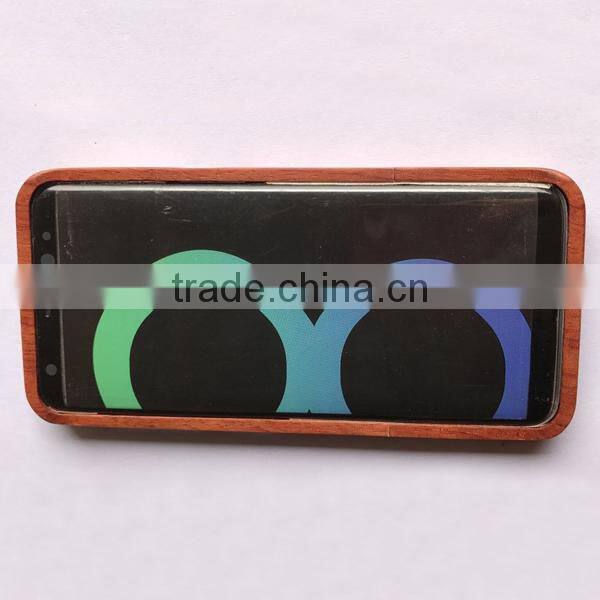 Real wood phone case,up and down card shell for Samsung S8