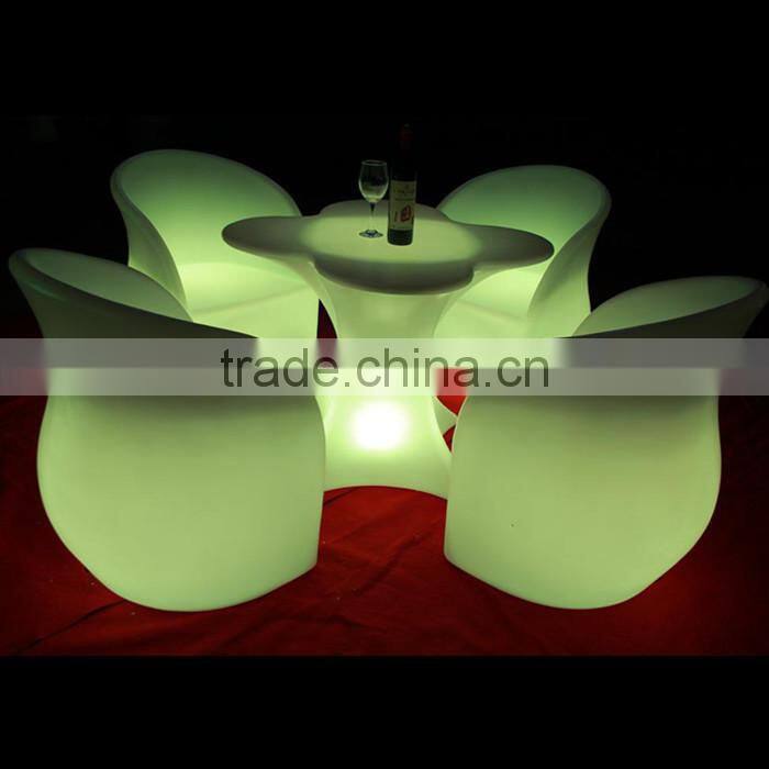 hot sale modern life elegant chairs / romantic colorful PE& led bar chairs