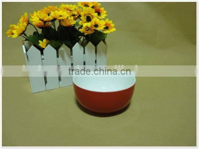 2015 high quality red custom printed microwavable ceramic bowls