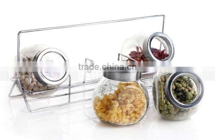 clear oval glass kit /frame for spice