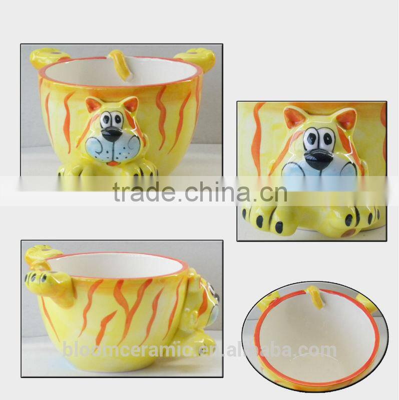 creative ceramic cute cat bowl