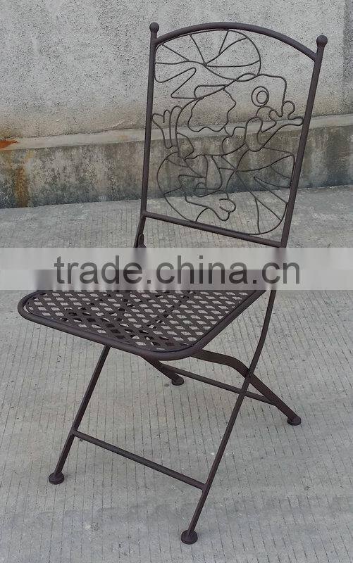 Metal luxury dining chair