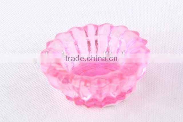 Colorful wavy candle holder