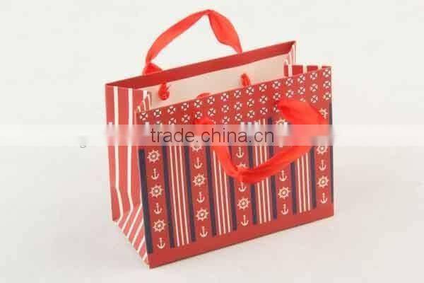 Foldable Gift Bag With Anchor Patterns/ Shopping Bag