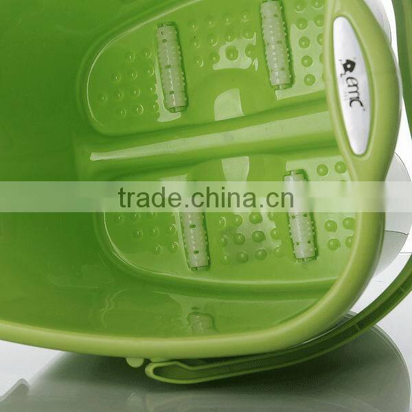 High quality Plastic foot massage spa bucket with handle and massage roller