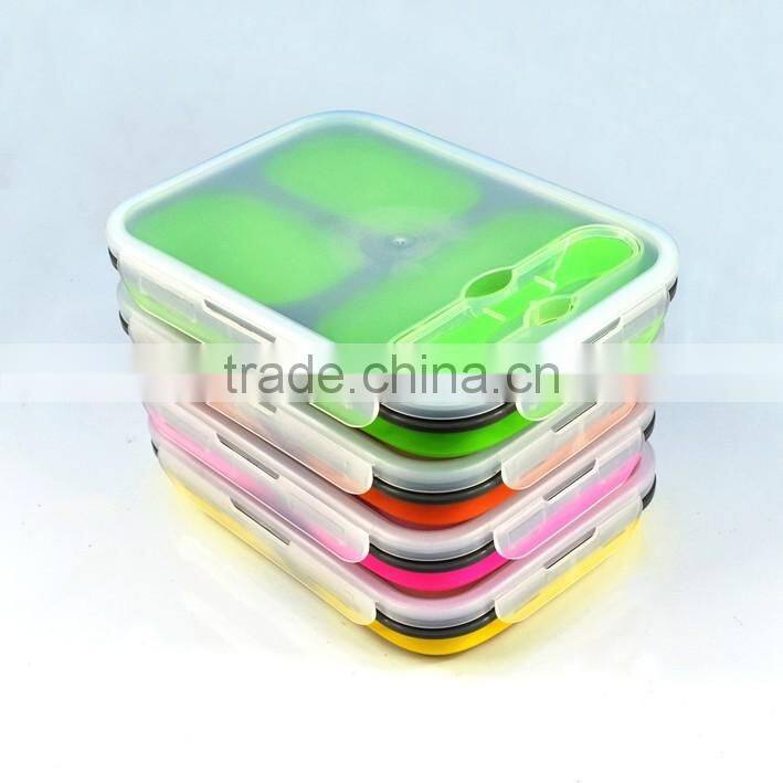 Silicone Food Storage Lunch Box Containers