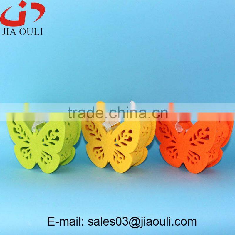 Fashion Easter decorations non-woven easter hanging LED egg decorations