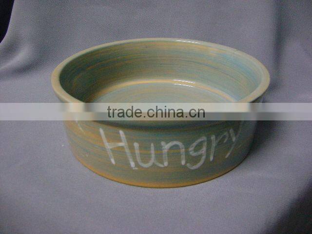 ceramic dog bowl