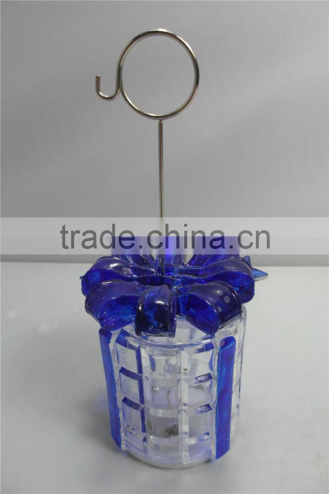 LED plastic acrylic gift box lighting businese card holder
