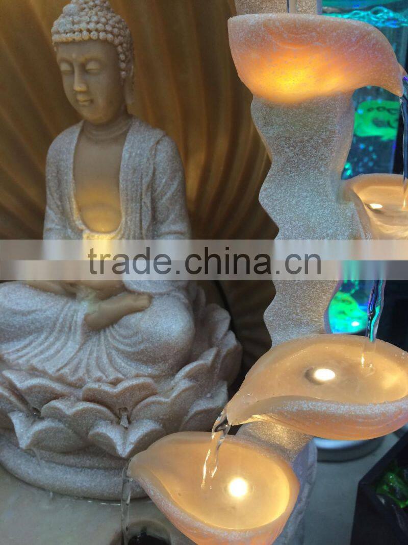 popular indoor led resin buddha statue