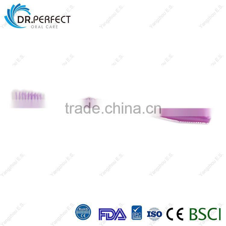 China Wholesale Toothbrush Crystal Handle PS+Rubber Dental Care Toothbrushes