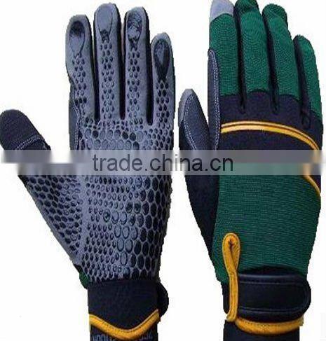 Heavy duty gloves with silicone printing JRM25