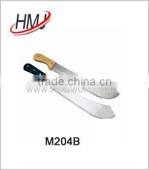 Plastic or wood handle sugar cane knife matchet