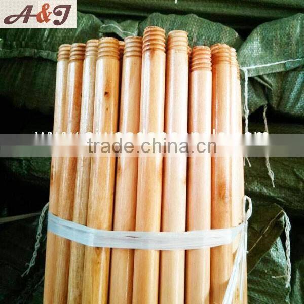 Smooth wooden mop rod for cleaning products