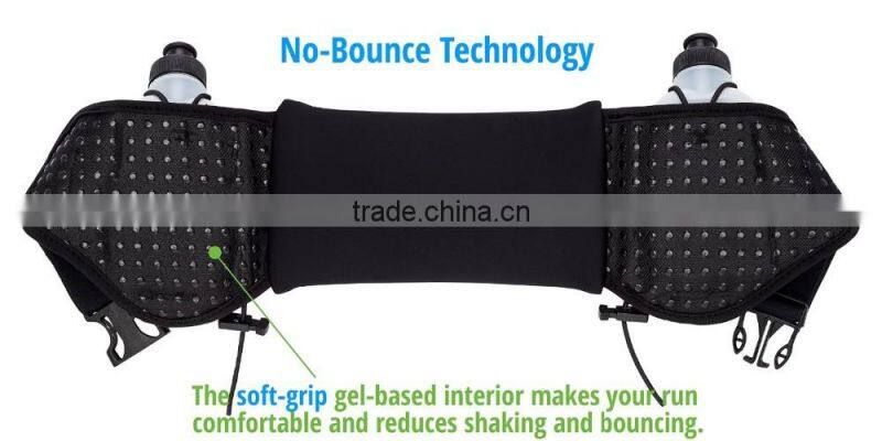 Running Belt with Water Bottles, Fuel Belt for Running, Race, Marathon, Hiking,