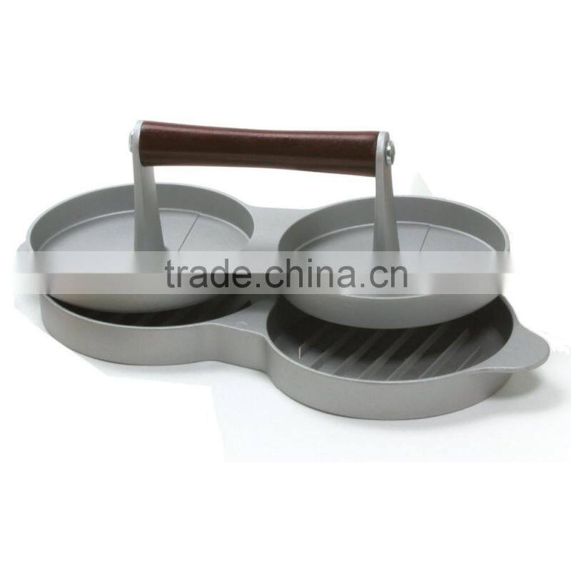 BR307B manual double buger press / hot sell burger maker