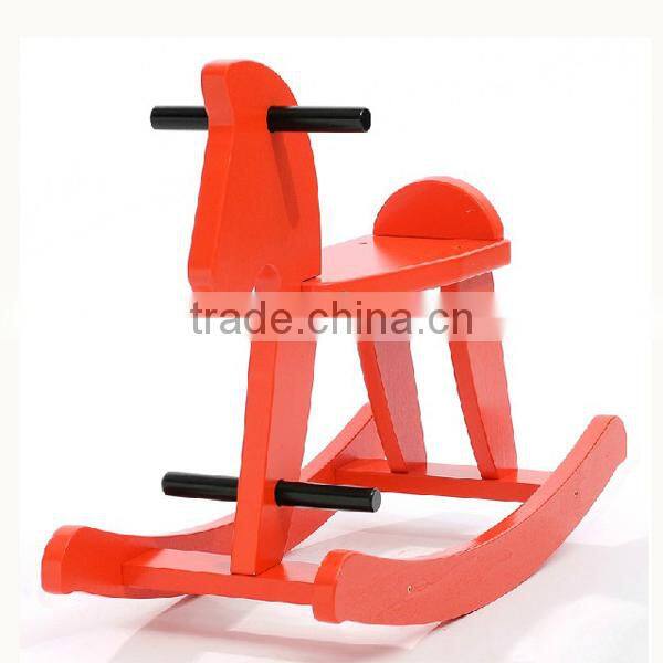 Cute wooden rocking horse ,fashion wooden rocking horse,wooden toy rocking horse WJY-8006